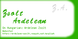 zsolt ardelean business card